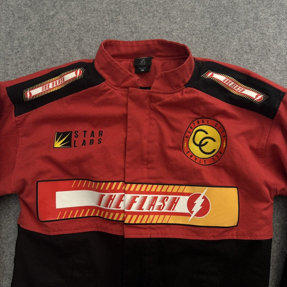 DC Comics The Flash Racing Jacket Sz. Small - Picture 2 of 12